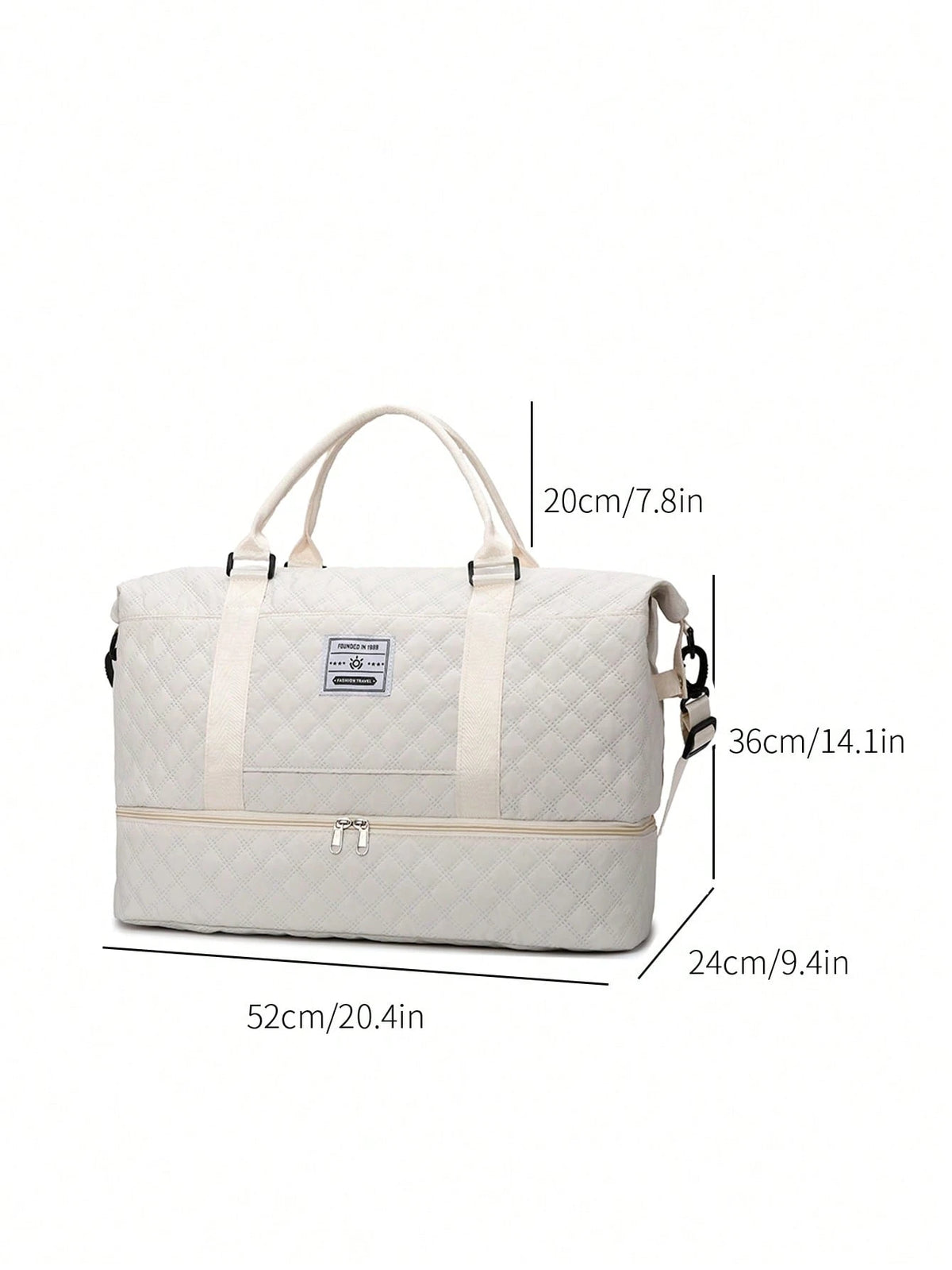 2Pcs/Set Large Capacity Travel Tote Bag, Wet & Dry Separation Gym Bag, Weekend Overnight Shoulder Bag, Hospital Essential Mommy Bag, Travel Bag, Vacation Bag, Weekend Bag, Overnight Bag, with Trolley, Shoe Compartment, Carry-On Bag, Cosmetic Organizer, Suitable for Suitcase, Gym Bag, Travel Tote, Personal Bag, College Bag, Luggage Bag, Weekend Bag, Hospital Bag, Winter Bag, School Supplies Bag