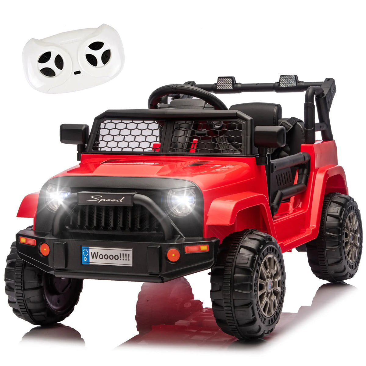 12V Kids Ride on Truck Car W/Parents Control,2Wd,Suspension System,Front Anti-Collision Bar Design,Led Headlights&Rear Reflective Stickers,Bluetooth,Music,Usb,Soft Start&Stop Function for Kids 2-5., Toys for Kids, Kids Outdoor Play Summerwins,Motorcycle