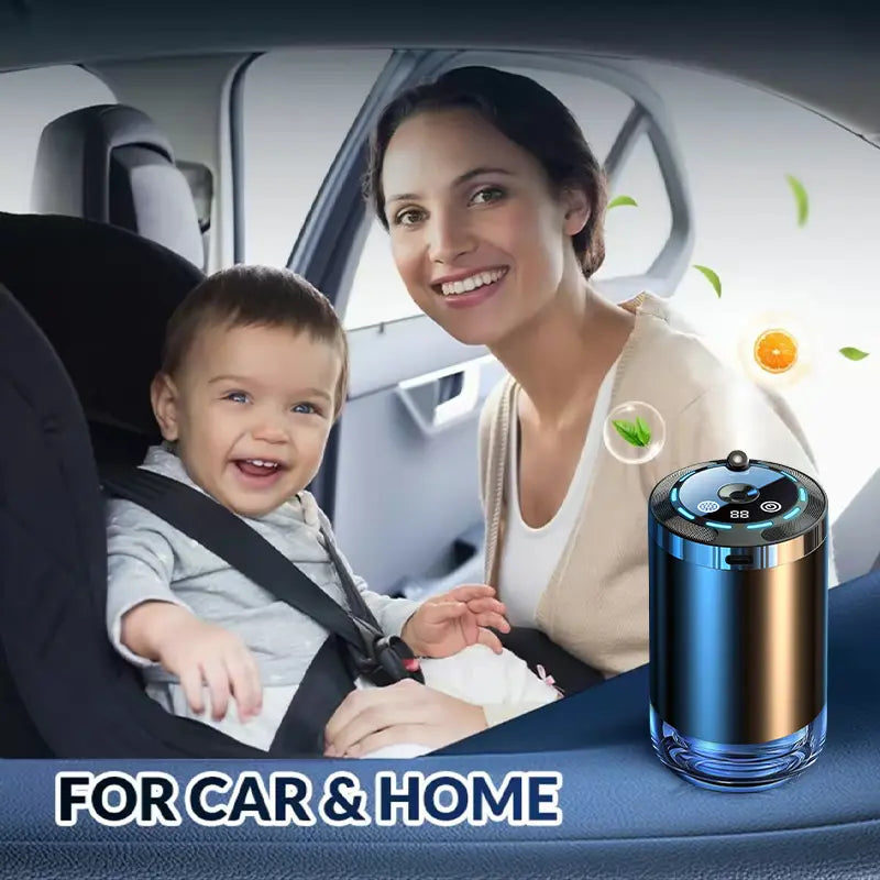 Smart Touch Control Car Interior Air Freshener Diffuser - Portable Rechargeable, 5 Adjustable Mist Modes, RGB Star Projector Ambient Lights, Long-Lasting Cologne & Ocean Scents, Unique Gift for Women, Car Accessories, Cars