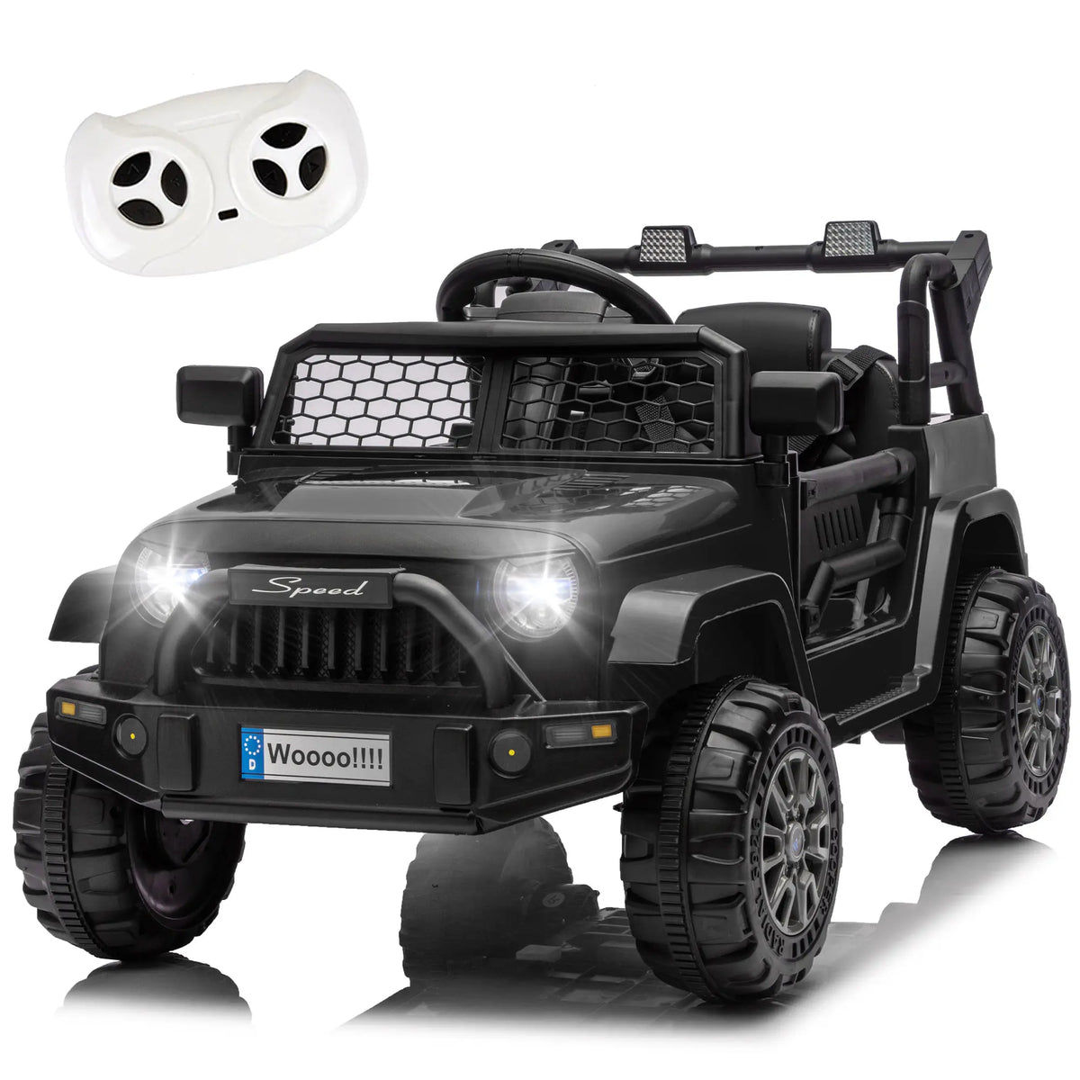12V Kids Ride on Truck Car W/Parents Control,2Wd,Suspension System,Front Anti-Collision Bar Design,Led Headlights&Rear Reflective Stickers,Bluetooth,Music,Usb,Soft Start&Stop Function for Kids 2-5., Toys for Kids, Kids Outdoor Play Summerwins,Motorcycle