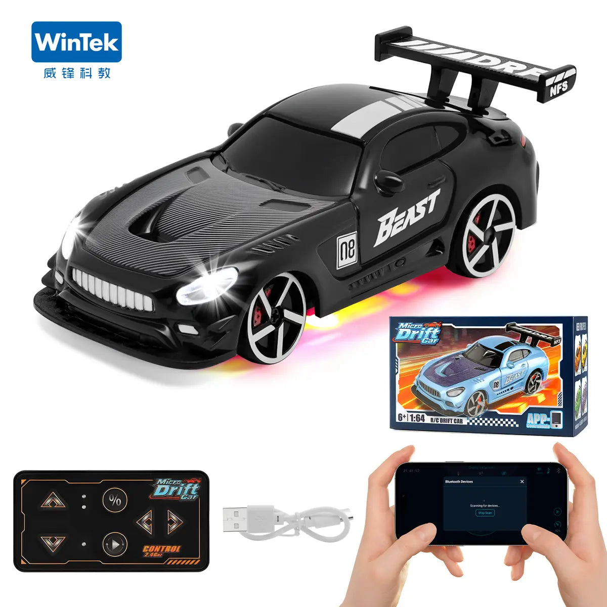 Tiny Turbo Terror: The Pocket-Sized Drift Machine for Future Race Car Drivers and Couch Potato Champions!