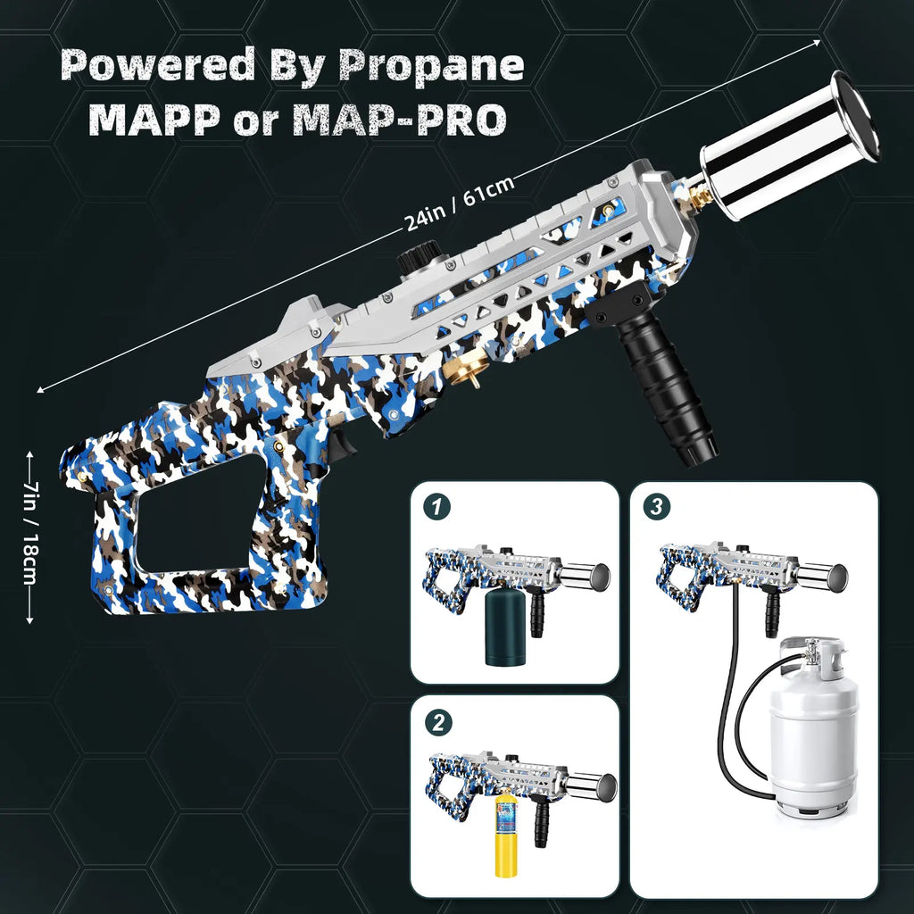 【Blainzz‘S Pick】Toolupgrade Powerful Propane Torch with Adjustable Flame, Heat Output Blow Torch for Campfire, Fire Pit Starter, Fun Gift (Propane Tank Not Included)