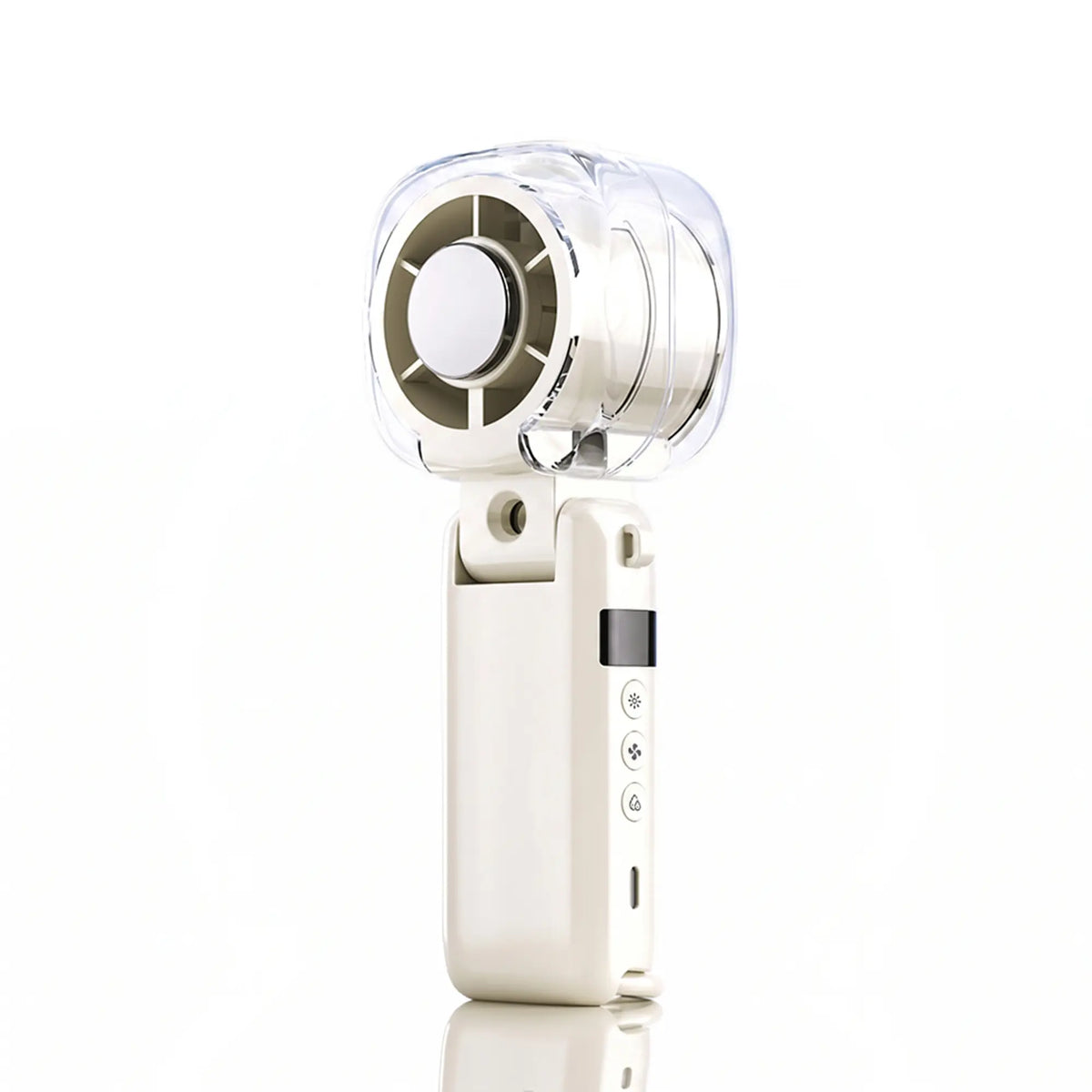 Portable Multifunctional Mist+Fan - Handheld High-Speed Cordless Compact Fan with Semiconductor Cooling, Rechargeable 199-Speed Mini Desk Fan for Summer Outdoor Travel Essentials