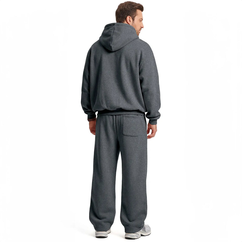 JMIERR Men'S 2 Piece Outfits Cotton 1/4 Zip Hoodie Sweatshirt Sweatsuit Set | Quarter-Zip, Hoodie Sweatshirt Tracksuit & Joggers Sweatpants, Couple Outfits, Matching Lounge Sets, Fall, Winter, Fleece