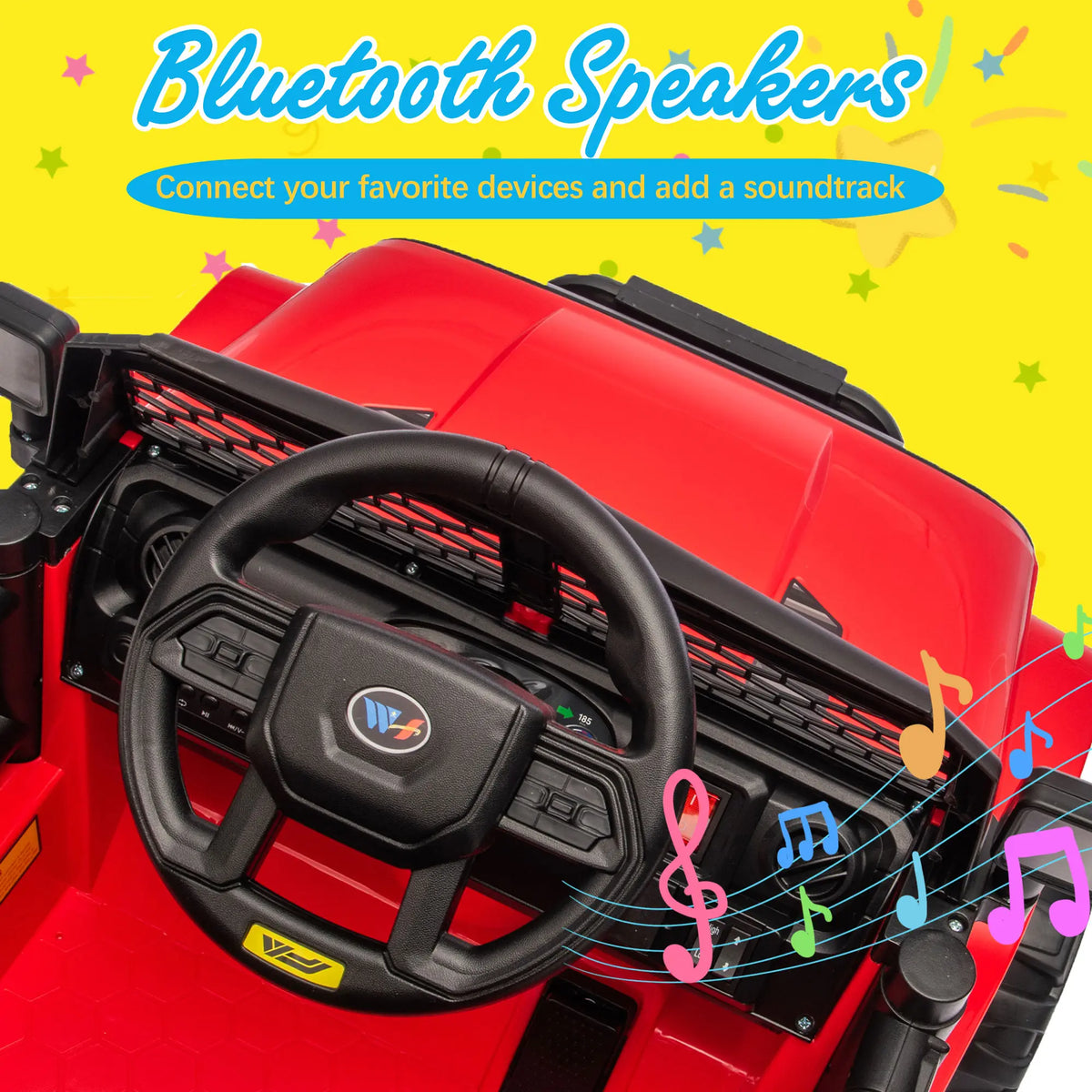 12V Kids Ride on Truck Car W/Parents Control,2Wd,Suspension System,Front Anti-Collision Bar Design,Led Headlights&Rear Reflective Stickers,Bluetooth,Music,Usb,Soft Start&Stop Function for Kids 2-5., Toys for Kids, Kids Outdoor Play Summerwins,Motorcycle