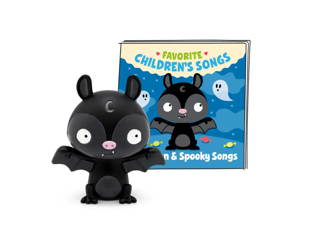 Tonies 2-Pack Halloween and Spooky Songs Bundle with Halloween Bat and New Halloween Cat
