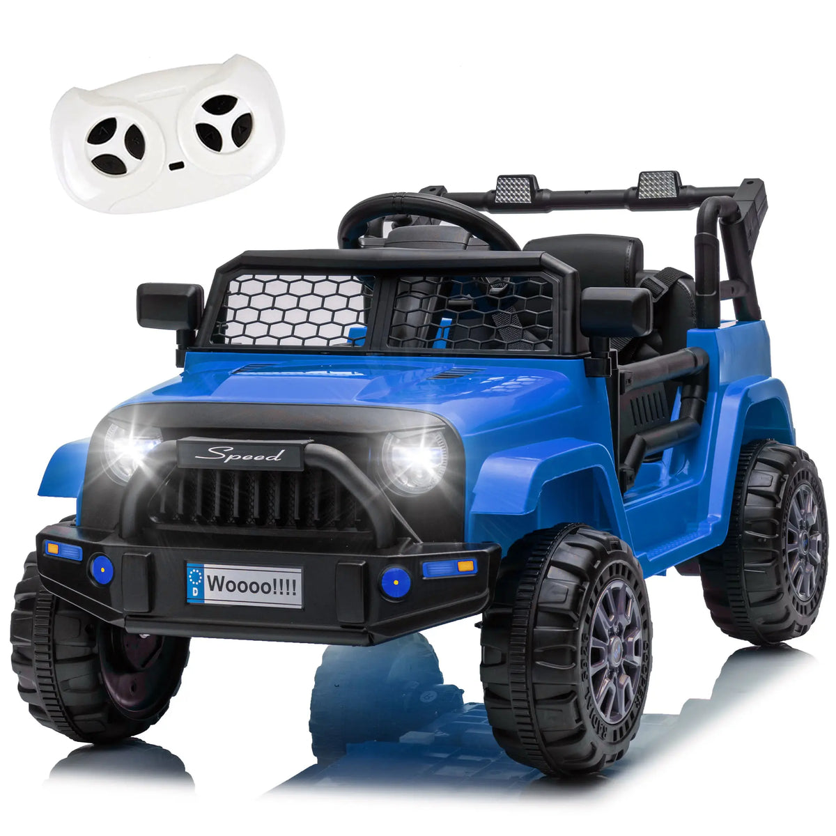 12V Kids Ride on Truck Car W/Parents Control,2Wd,Suspension System,Front Anti-Collision Bar Design,Led Headlights&Rear Reflective Stickers,Bluetooth,Music,Usb,Soft Start&Stop Function for Kids 2-5., Toys for Kids, Kids Outdoor Play Summerwins,Motorcycle