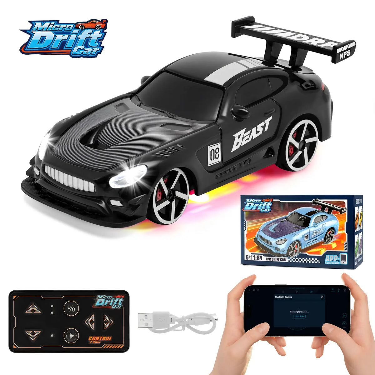 Tiny Turbo Terror: The Pocket-Sized Drift Machine for Future Race Car Drivers and Couch Potato Champions!