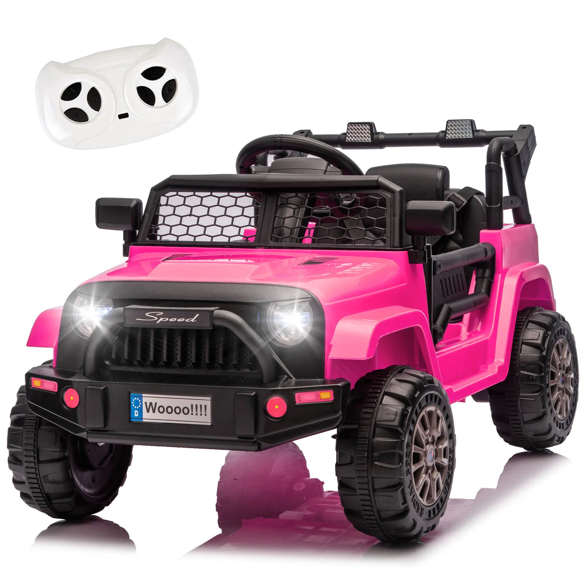 12V Kids Ride on Truck Car W/Parents Control,2Wd,Suspension System,Front Anti-Collision Bar Design,Led Headlights&Rear Reflective Stickers,Bluetooth,Music,Usb,Soft Start&Stop Function for Kids 2-5., Toys for Kids, Kids Outdoor Play Summerwins,Motorcycle